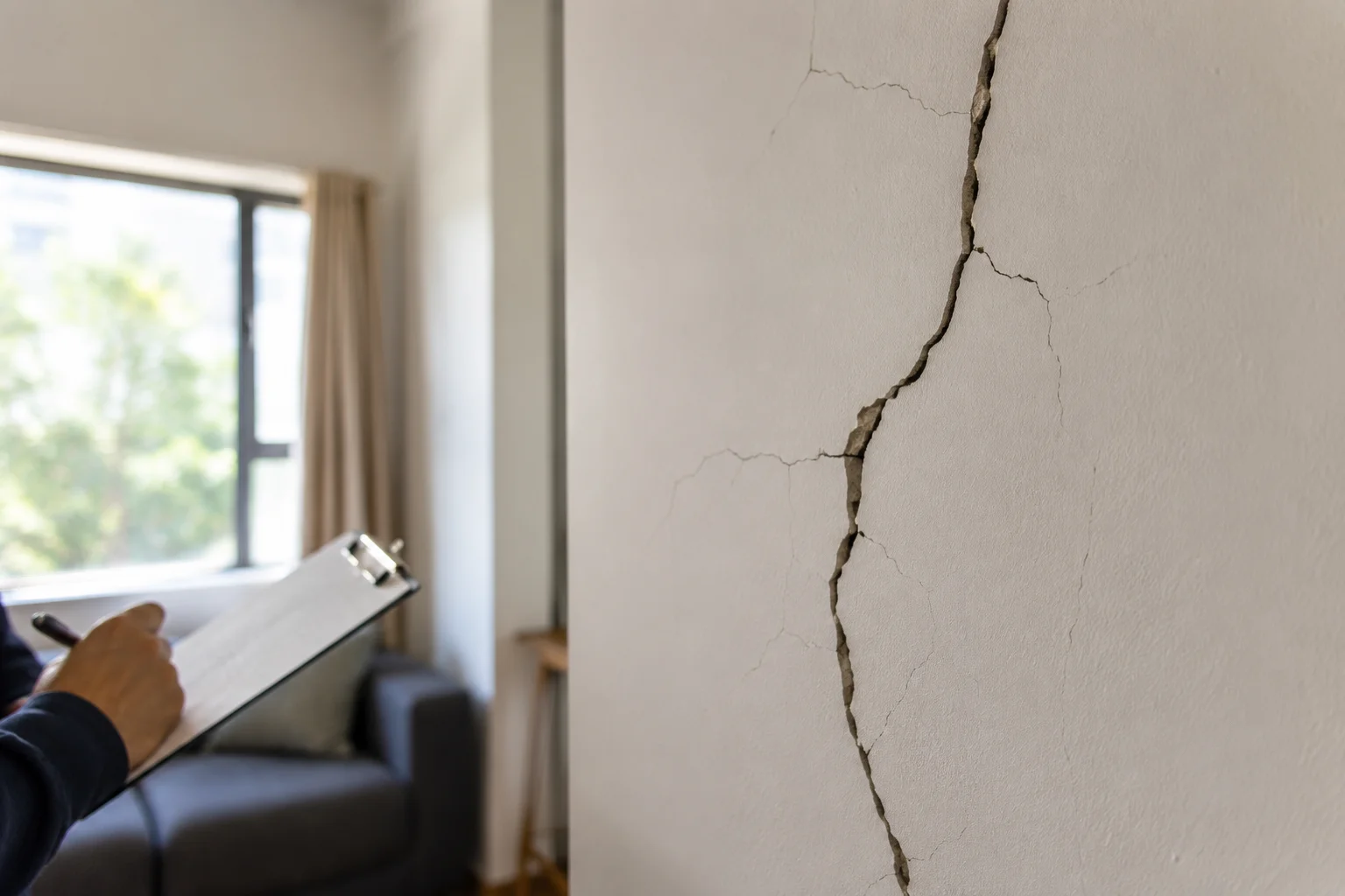 cracks in plaster when to worry